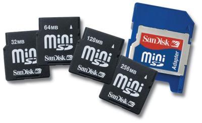 2Gb Sandisk miniSD Secure Digital card