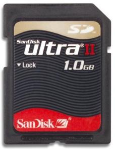 1Gb Sandisk Ultra II Secure Digital Card