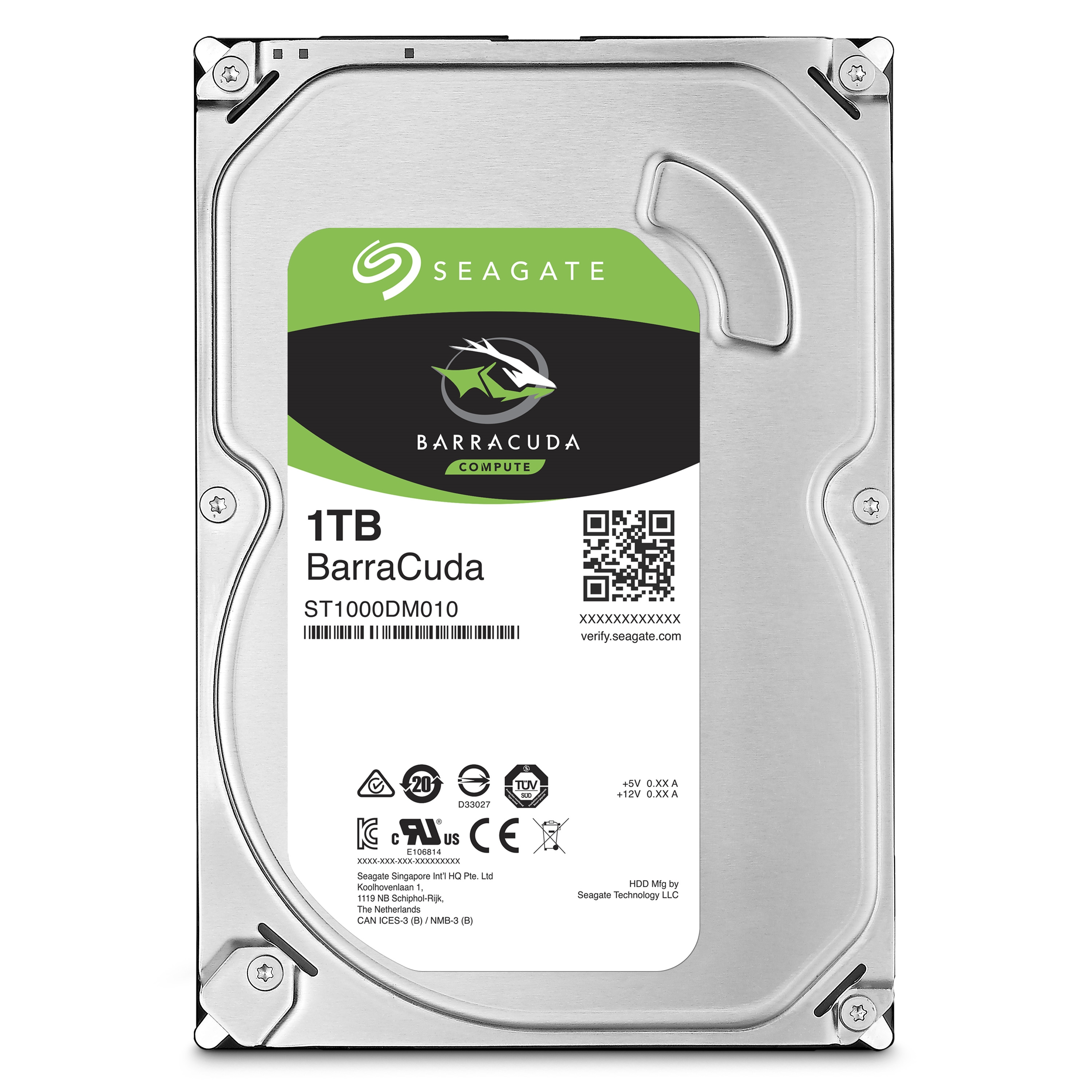 1TB Seagata Barracuda 3.5-inch SATA 6Gbps Internal Desktop HDD (64MB cache, 7200 RPM)