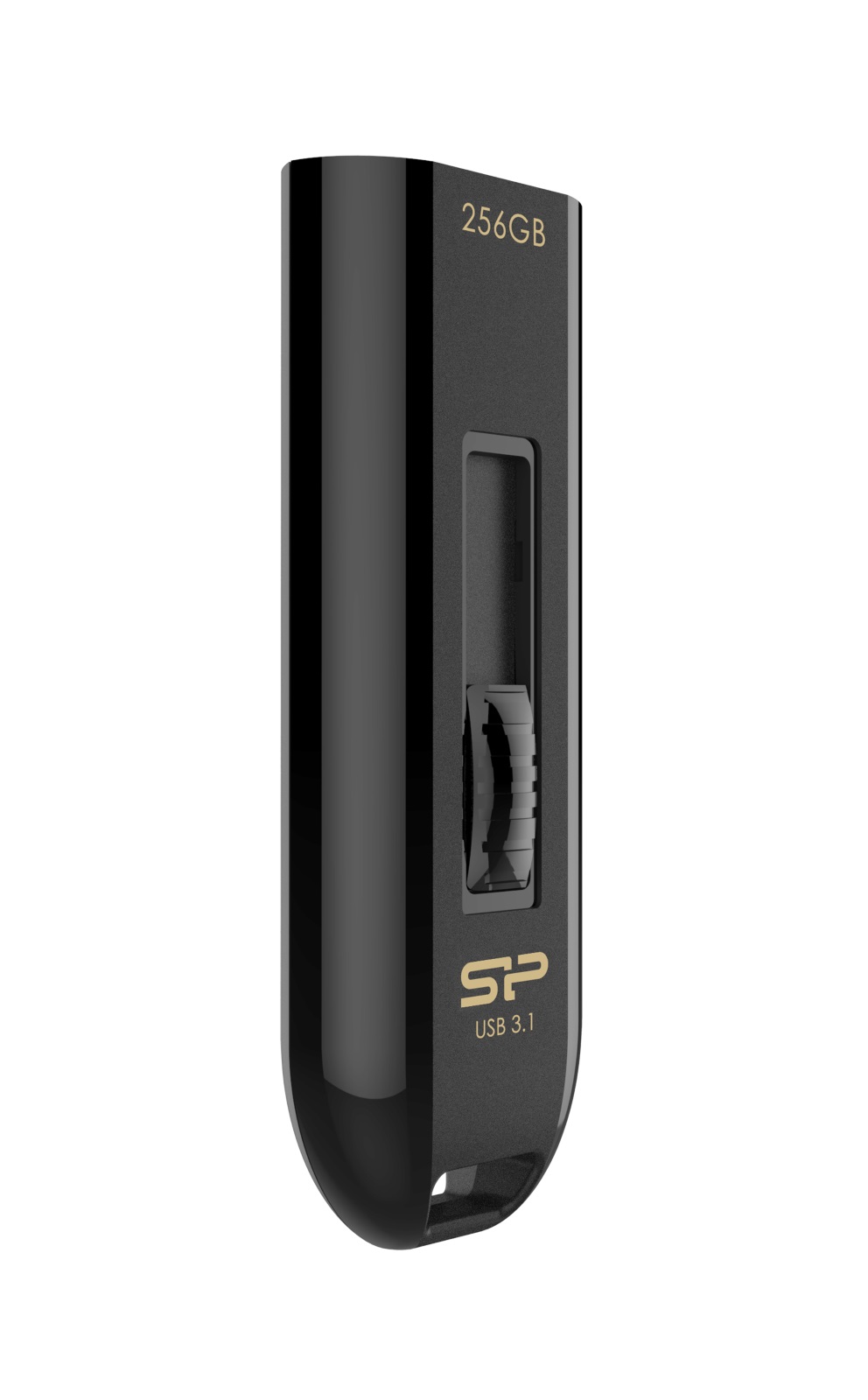 256GB Silicon Power Blaze B21 USB3.1 Flash Drive Black With Sliding USB Connector