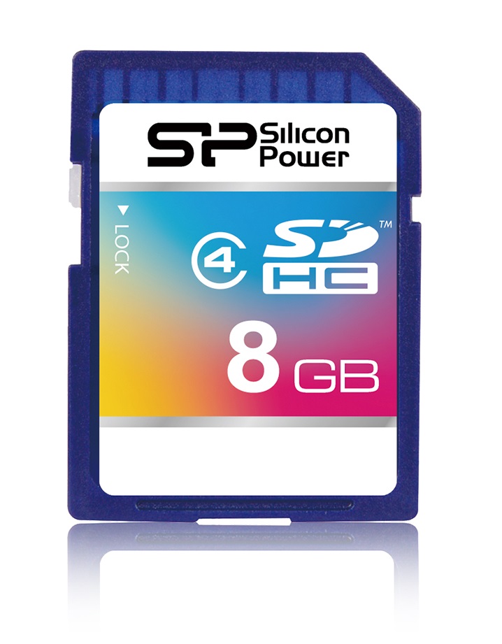 8gb Silicon Power Secure Digital Sdhc Cl4 Memory Card 2969