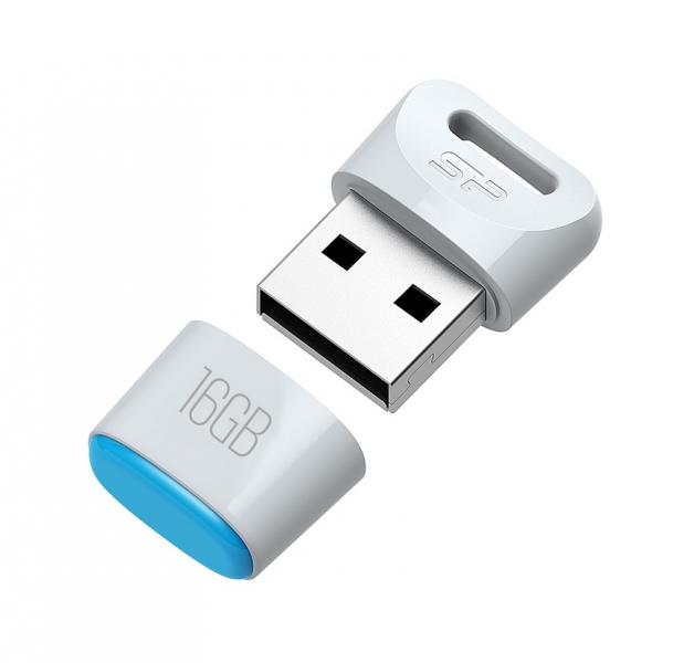 16GB Silicon Power Touch T06 Compact USB Flash Drive White