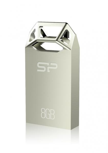 8GB Silicon Power Touch T50 Zinc-Alloy Compact USB Flash Drive Champagne Edition