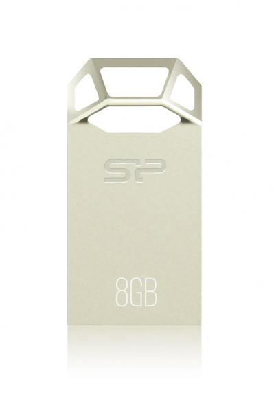 8GB Silicon Power Touch T50 Zinc-Alloy Compact USB Flash Drive Champagne Edition