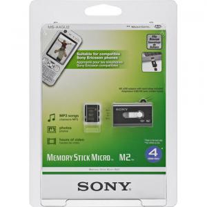 4GB Sony Memory Stick Micro (M2) with free M2 USB reader