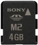 4GB Sony Memory Stick Micro (M2) with free M2 USB reader