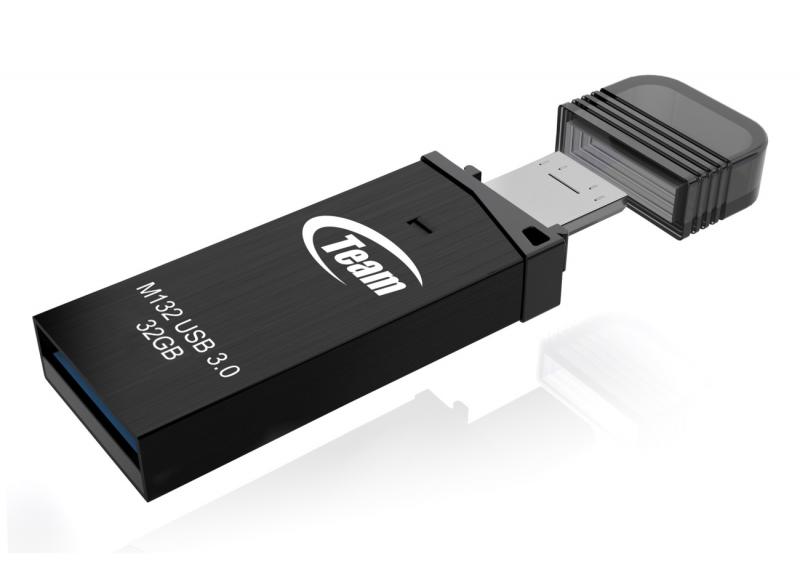 32GB Team M132 USB OTG Storage Drive (USB3.0 and micro USB) for Android devices