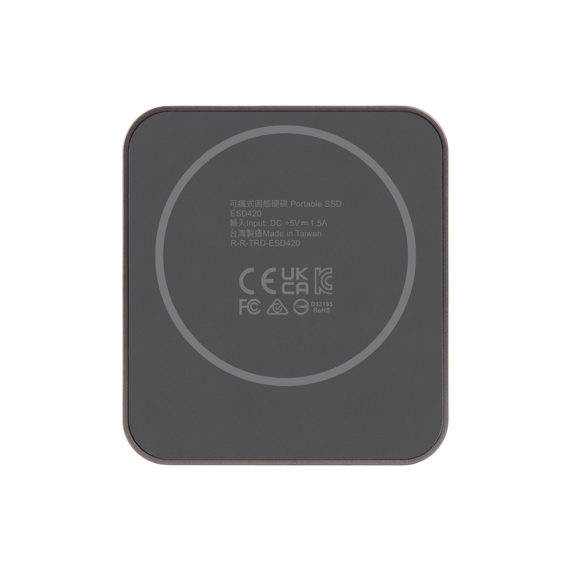 2TB Transcend ESD420 Portable Magnetic SSD USB 20Gbps Type-C Magsafe (Iron Grey)