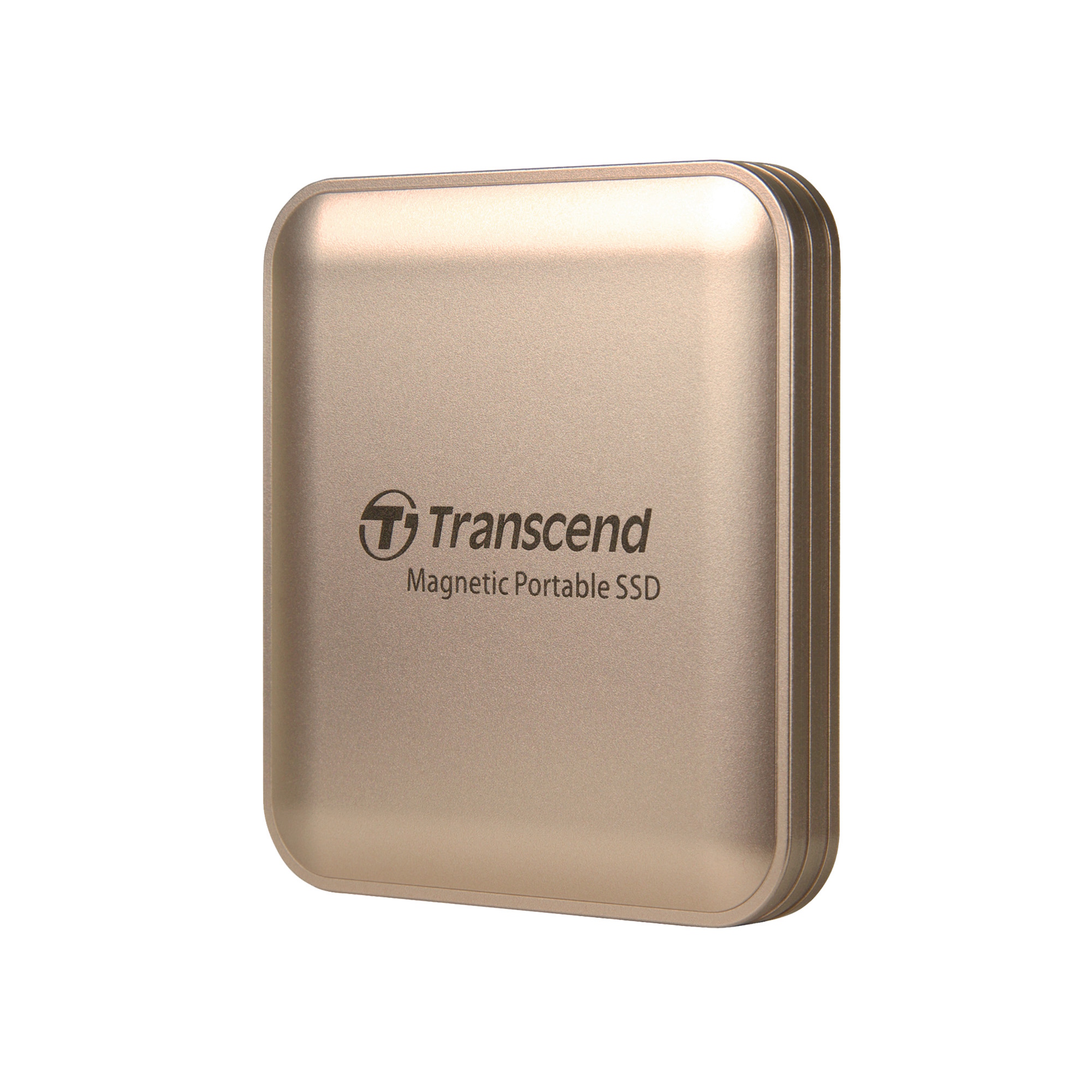 2TB Transcend ESD420 Portable Magnetic SSD USB 20Gbps Type-C Magsafe (Champagne Gold)