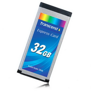 32GB Transcend ExpressCard/34 SSD with USB Adapter (MLC Flash)