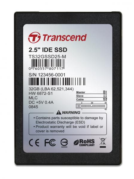 32GB Transcend 2.5" IDE Internal SSD Solid State Disk