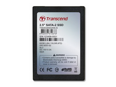 64GB Transcend 2.5" SATA Internal SSD Solid State Disk (MLC Flash)