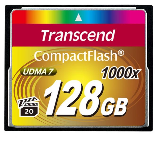 128GB Transcend Ultimate 1000x CompactFlash Memory Card UDMA 7
