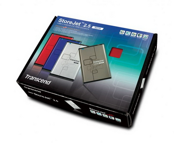 Transcend StoreJet External 2.5" SATA Hard Drive Enclosure, USB2.0 (Red)