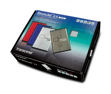 Transcend StoreJet External 2.5" SATA Hard Drive Enclosure, USB2.0 (Silver)