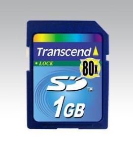 1GB Transcend Secure Digital 80x Speed
