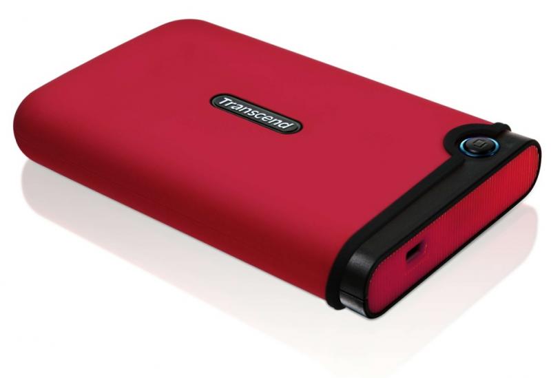 320GB Transcend StoreJet 25 Mobile RED External 2.5" Hard Drive Shock-Resistant