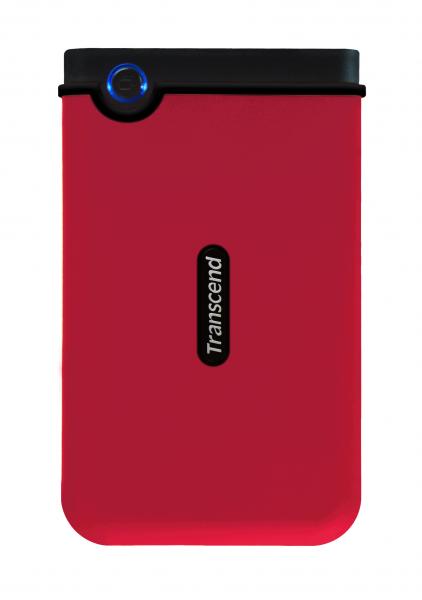 320GB Transcend StoreJet 25 Mobile RED External 2.5" Hard Drive Shock-Resistant