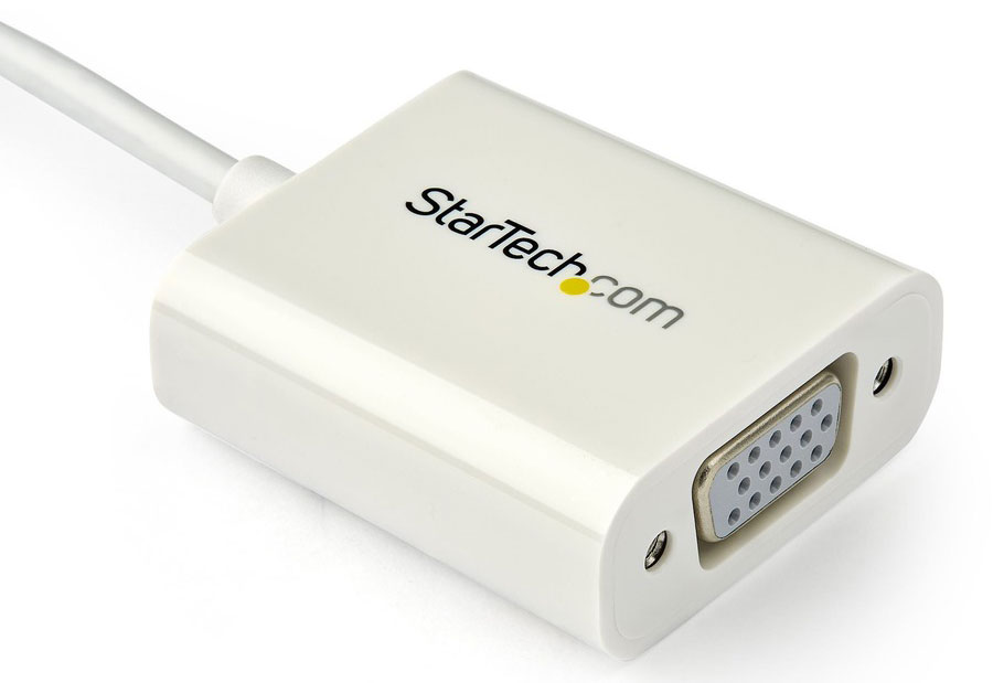 StarTech USB C To VGA Adapter - White