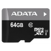 64GB AData Turbo microSDXC UHS-1 CL10 Memory Card w/SD adapter Image