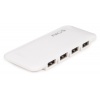 NGS 7-Port USB Hub - USB 2.0 with Power Adapter (White) Image