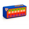 NGS Roller Flash LED Wireless BT Speaker with USB Port, MicroSD slot and FM Radio - Blue Edition Image