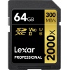 64GB Lexar Professional 2000x UHS-II SDXC Memory Card Image