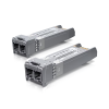 Ubiquiti 10000Mbit/s 850nm Fiber Optic Network Transceiver Module (2 Pack) - Silver Image