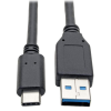 6FT Tripp Lite USB-C Male To USB-A Male Extension Cable - Black