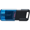 128GB Kingston Technology DataTraveler 80 USB3.2 Type-C Flash Drive - Black, Blue