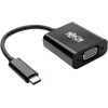 Tripp Lite USB-C Male to VGA with USB3.1 Female Adapter Cable - Black