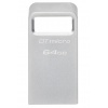 64GB Kingston Technology DataTraveler Micro USB3.2 Type-A Flash Drive - Silver