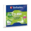Verbatim CD-RW 700MB 12X High Speed Branded 1-Pack Slim Case Image