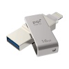 16GB PQI iConnect mini 102 for iPhone, iPod, iPad - Iron Gray Image