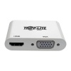Tripp Lite USB-C Male to 4K HDMI and VGA Female Adapter Cable - White Image