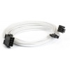 Phanteks 6+2-Pin PCIe Premium Sleeved Internal Power Cable 0.5m - White Image