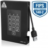 1TB Apricorn Aegis Padlock Fortress USB3.0 External Hard Drive - Black Image