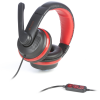NGS USB Stereo Headphones with Microphone Black/Red Image