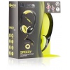 NGS Speedy - Foldable Stereo Headphones with Built-in Microphone - Yellow Image