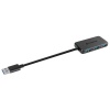 Transcend USB3.0 4-Port USB HUB - USB Powered - Slim Black Design Image