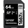 64GB Lexar Professional 1667x UHS-II SDXC Memory Card Image