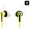 NGS Racer - Sport Earphones with Tangle Free Cable and Built-in Microphone - Yellow Image