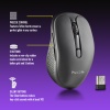 NGS EVO Rust Black, Wireless Rechargeable Silent Mouse, Black Image