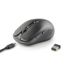 NGS EVO Rust Black, Wireless Rechargeable Silent Mouse, Black Image