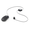 NGS Sin - Optical Mouse with Retractable USB Cable and Scroll-wheel, 1000 DPI - Black Image