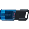 64GB Kingston Technology DataTraveler 80 USB3.2 Type-C Flash Drive - Black, Blue