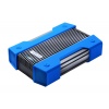 4TB AData HD830 Extreme Durable USB3.1 Portable Hard Drive - Aluminum/Silicone - Black/Blue Image