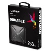 256GB AData SD700 Durable External SSD - USB3.1 Interface - Black Image