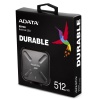 512GB AData SD700 Durable External SSD - USB3.1 Interface - Black Image