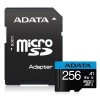 256GB AData Premier microSDXC A1 UHS-1 CL10 Memory Card w/SD adapter 85MB/sec Image